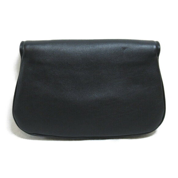 Gucci Chain Shoulder Bag Calfskin Leather Black - Picture 2 of 10